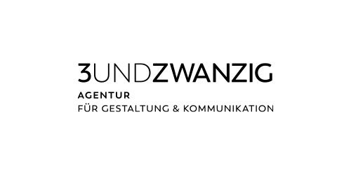 Logo 3undzwanzig Agentur für Gestaltung & Kommunikation